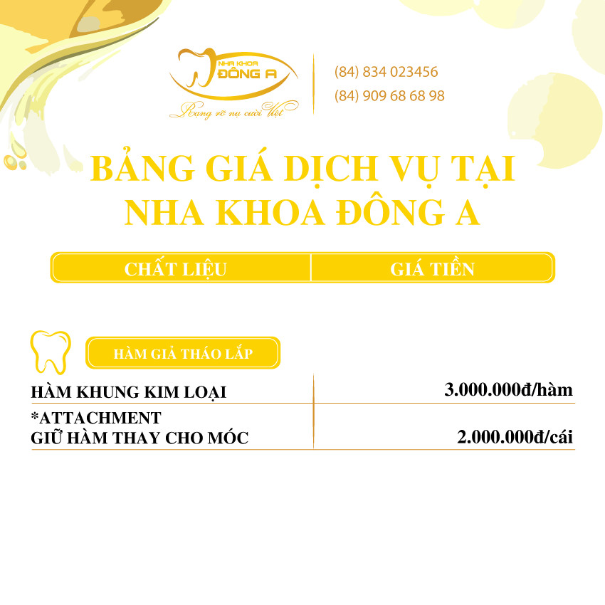 Ham Gia Thao Lap Nha Khoa Dong A